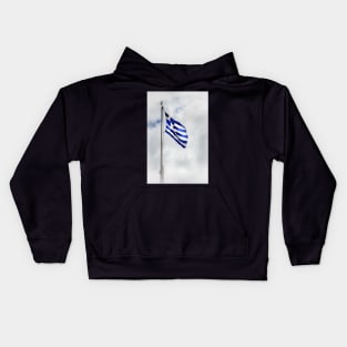 Flag of Greece Kids Hoodie